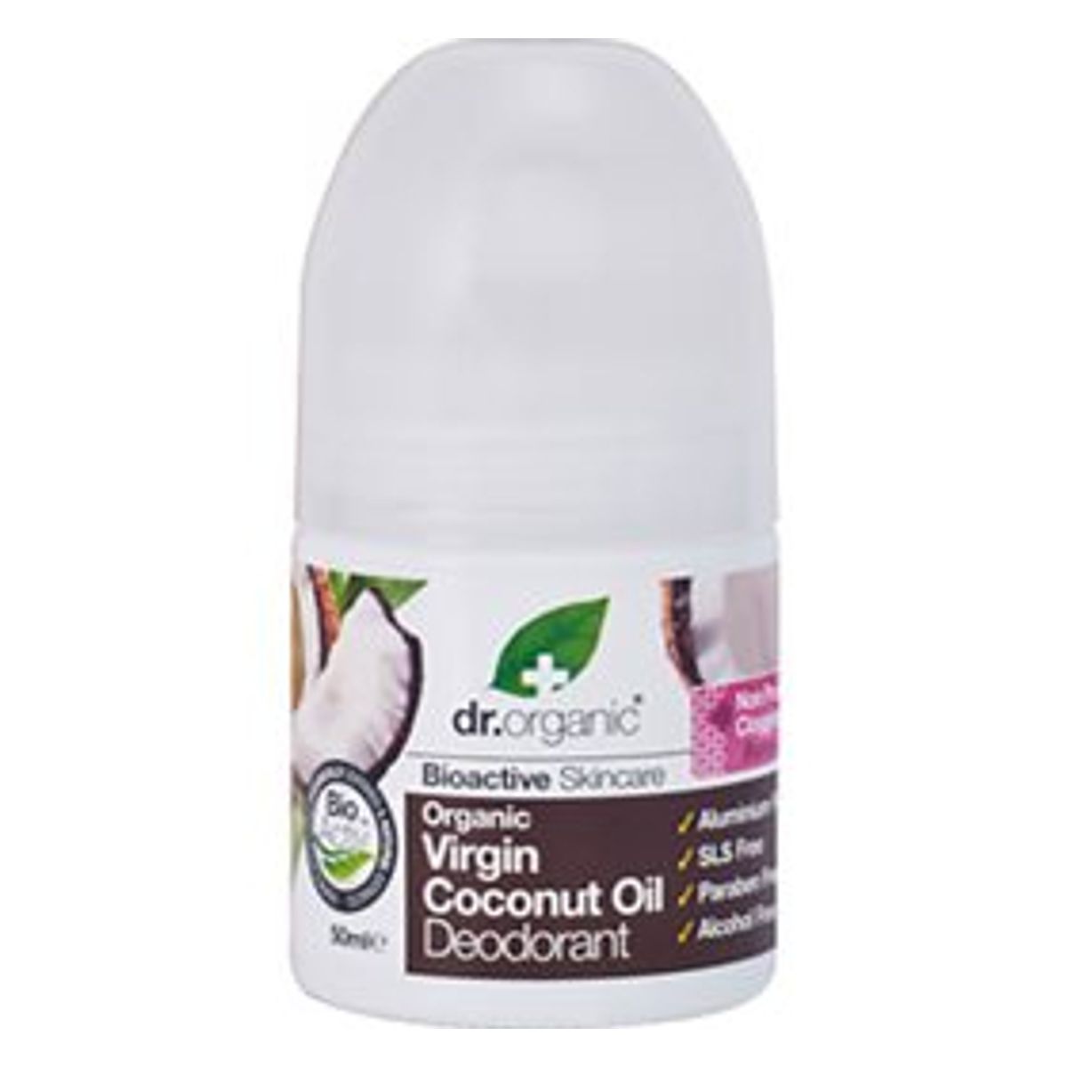 Dr.organic Deo roll on Coconut 50 ml