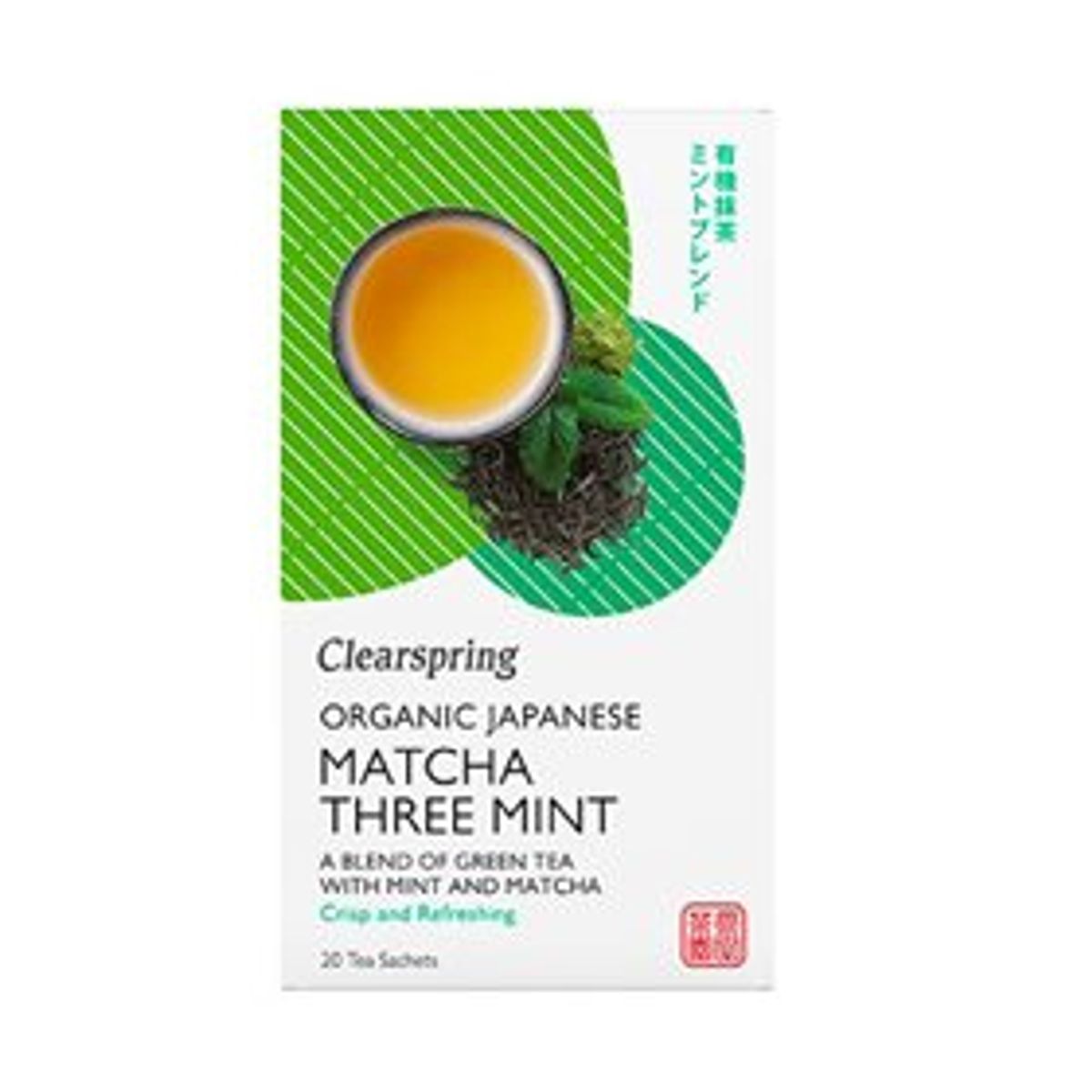 Clearspring Grøn te m. Matcha & Mint Ø 20br.