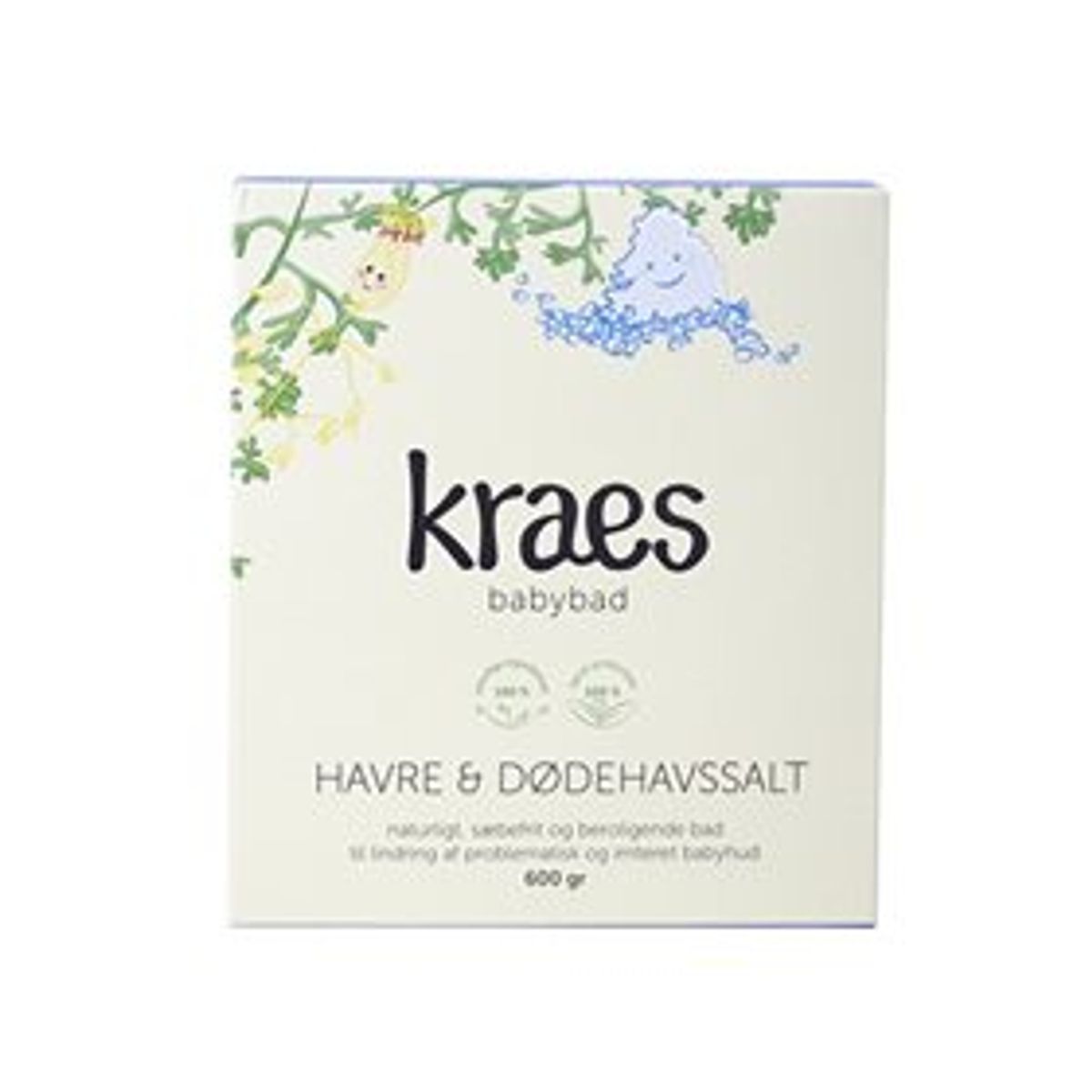 KRAES babybad havre & dødehavssalt &bull; 600 g.