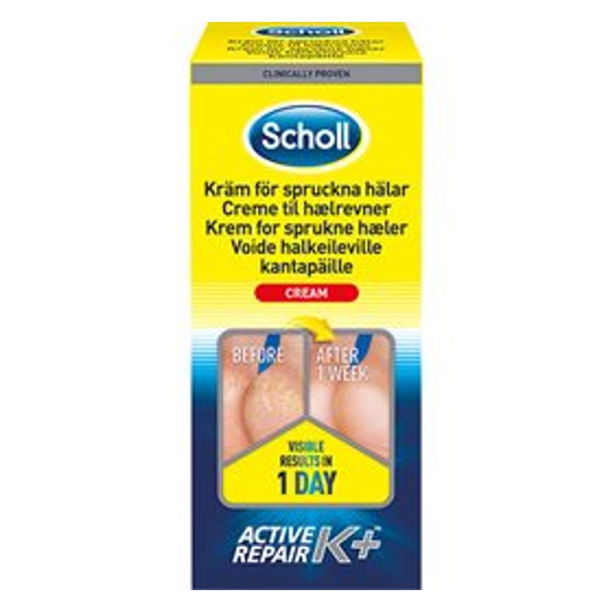 Scholl Heel Crack Cream Act.repair K+ 120 ml.