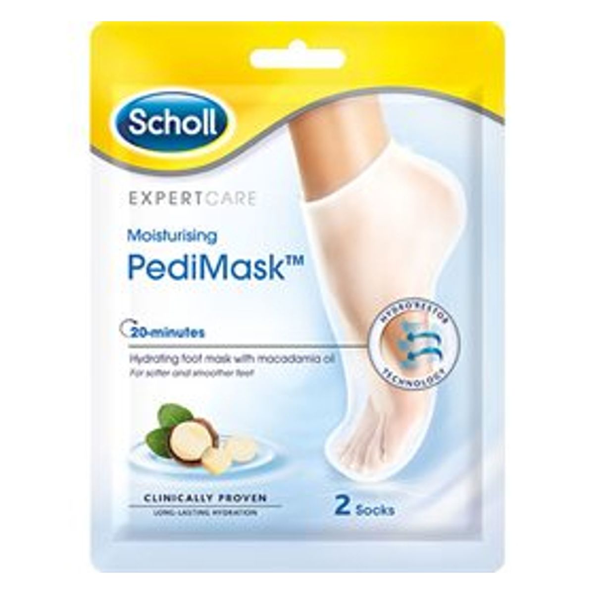 Scholl PediMask 2 socks 1 pk.