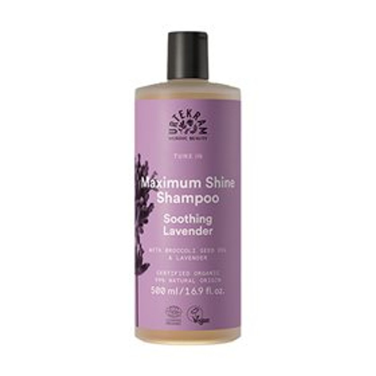 Urtekram Shampoo Soothing Lavender t. normal hår &bull; 500ml.