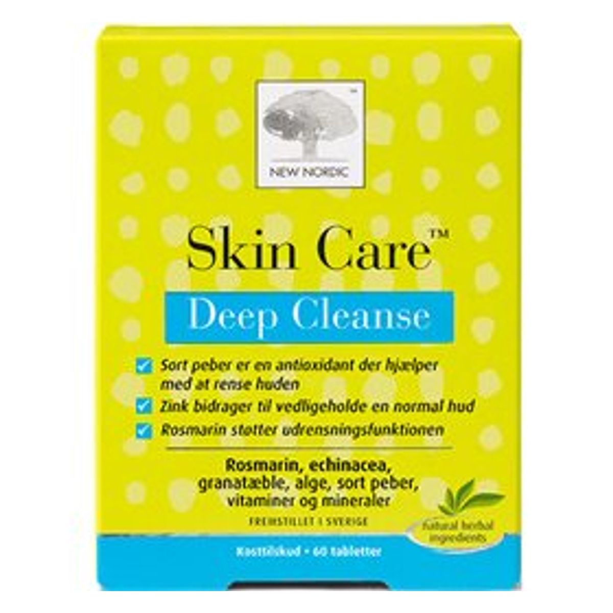 New Nordic Skin Care&trade; Deep Cleanse 60 tabl.