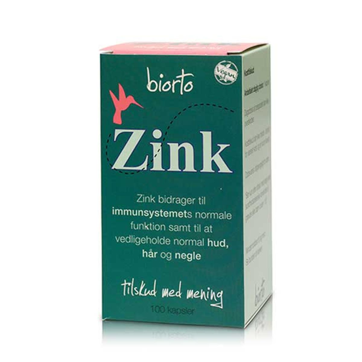 Biorto Zink Immune 90 kap. BEDST FØR 29/6-2025