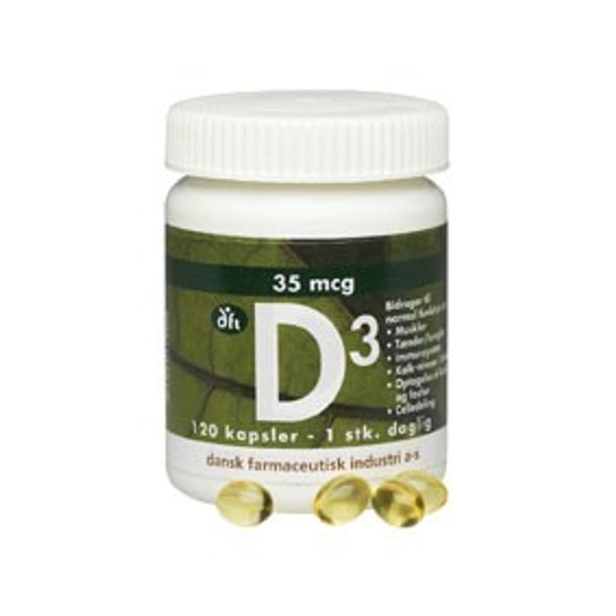 DFI D3-Vitamin 35 mcg 120 kap.