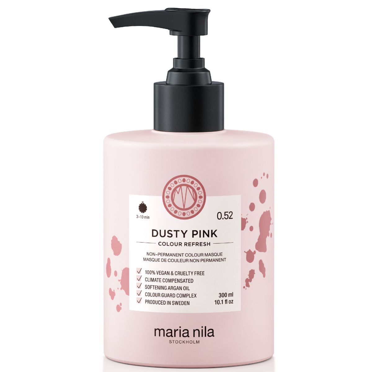 Maria nila stockholm dusty pink colour refresh non-permanent colour masque 0.52 300ml