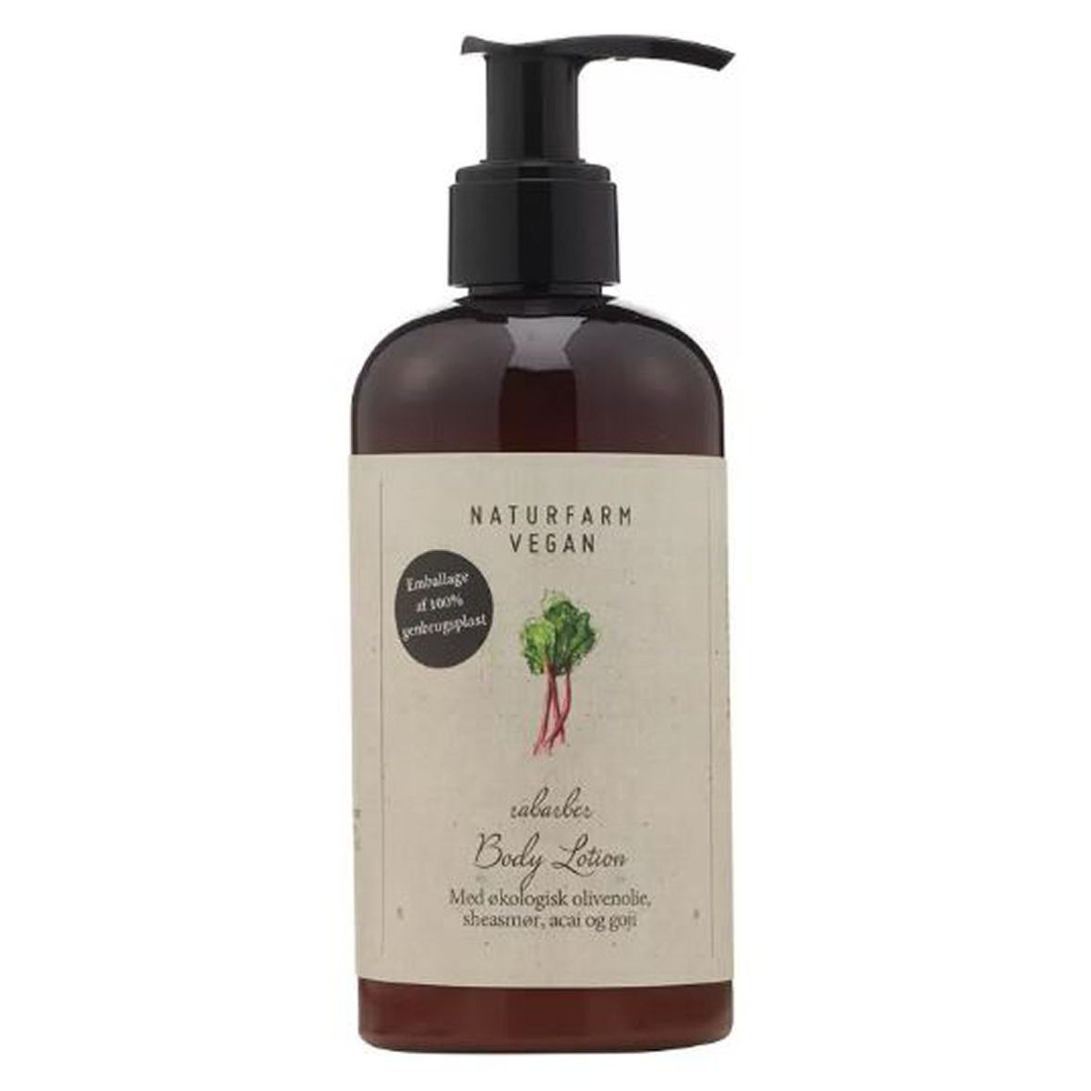 Naturfarm vegan rabarber body lotion fri for parfume 250ml