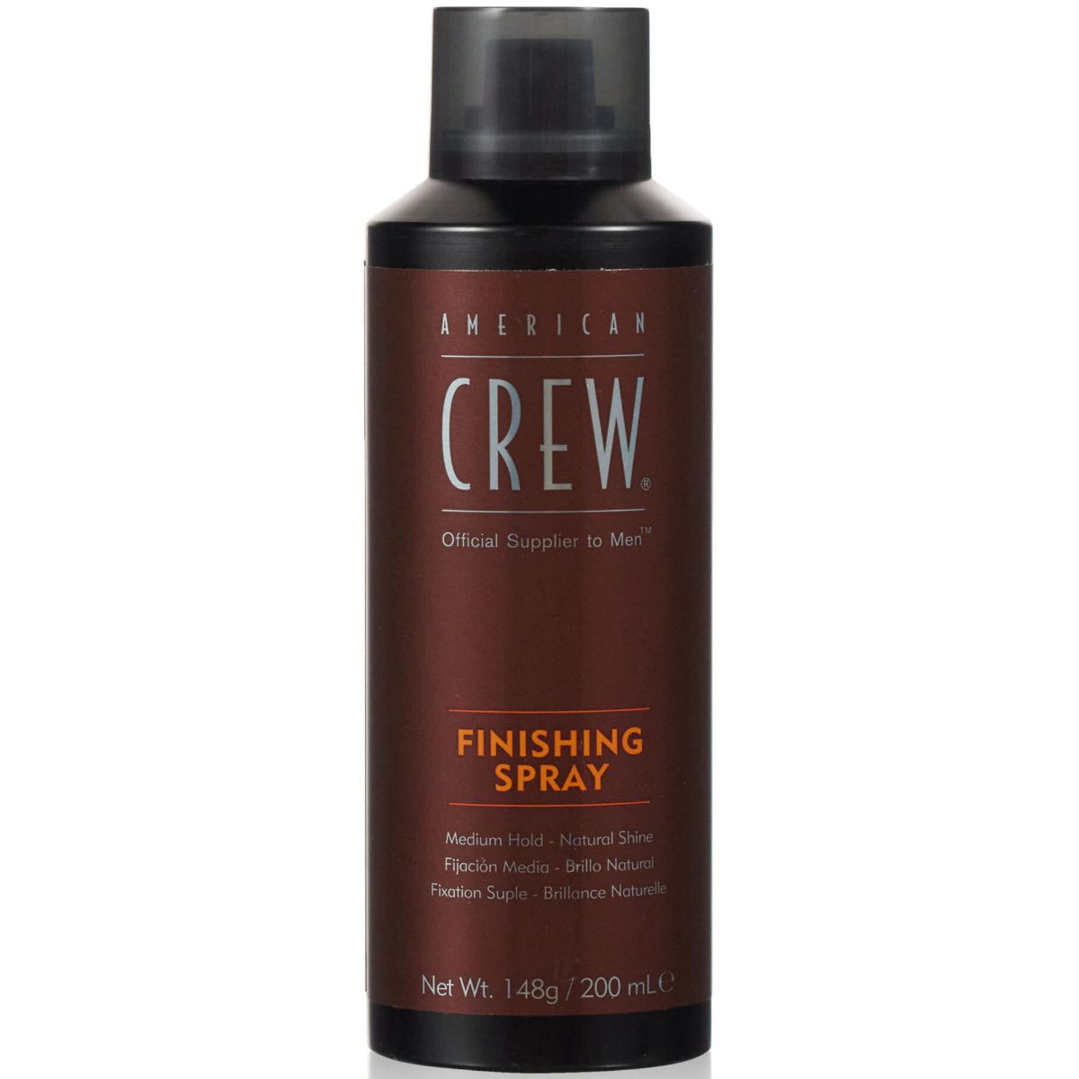 American crew official supplier to men finishing spray medium hold natural shine 200ml