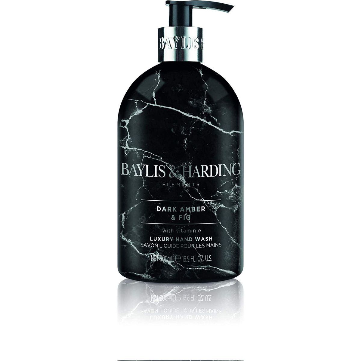 Baylis & harding elements luxury hand wash with vitamin e dark amber & fig 500ml