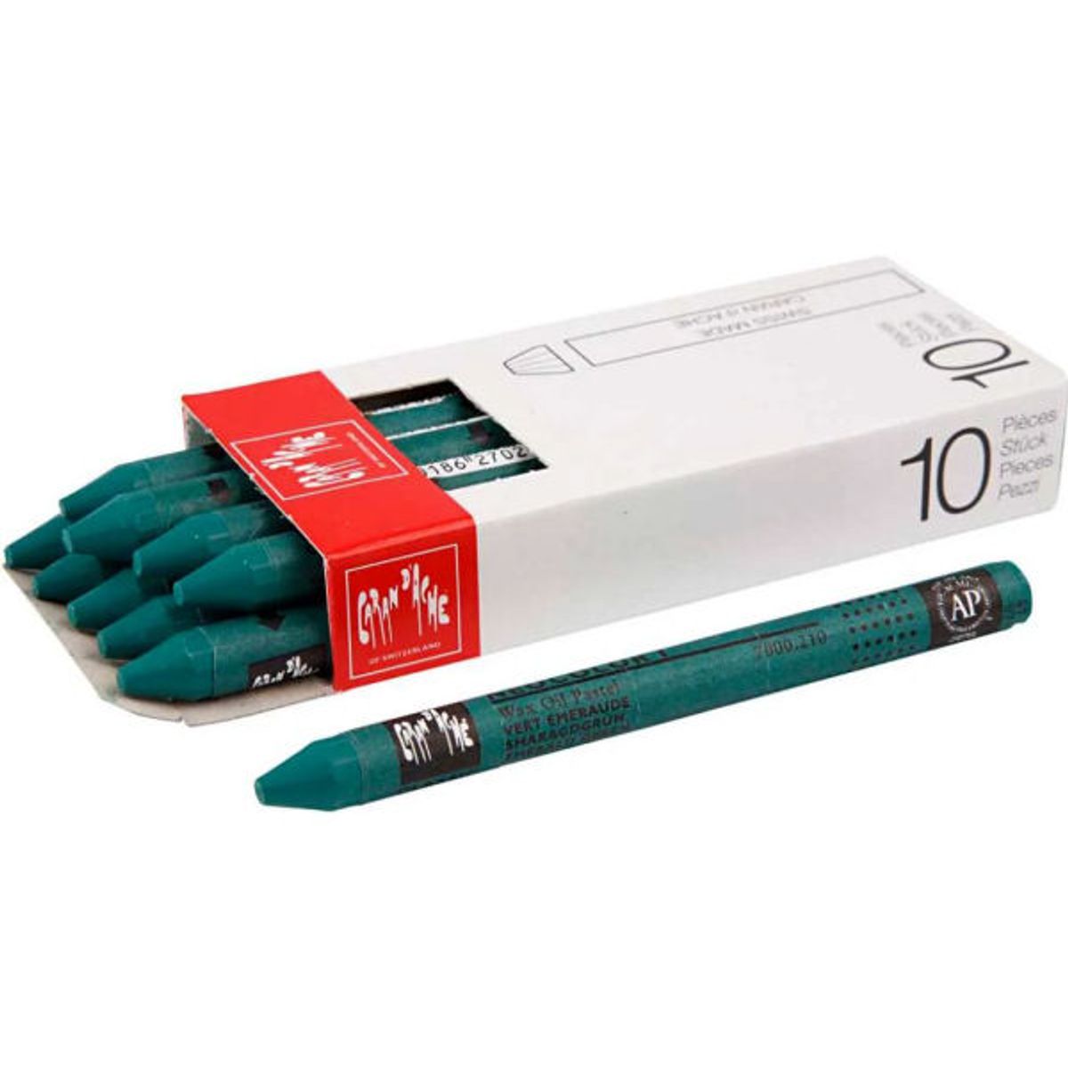 Caran d'ache genéve neocolor 1 emerald green 10 stk.