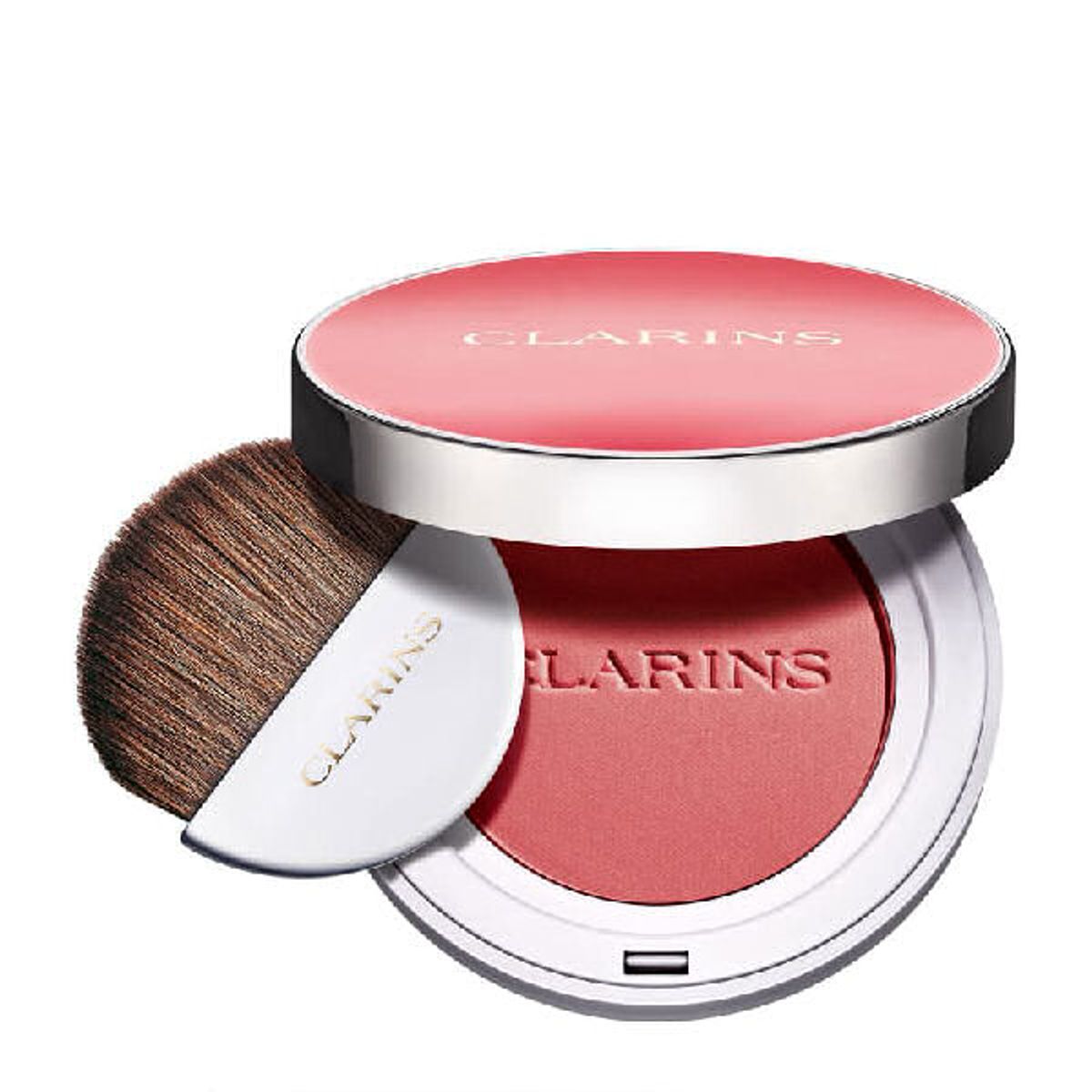 Clarins paris joli blush radiance & colour long-wearing blush 02 cheeky pink 5g