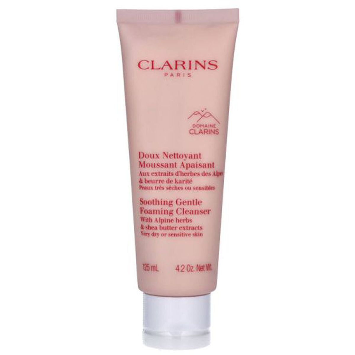 Clarins paris soothing gentle foaming cleanser with alpine herbs 125ml