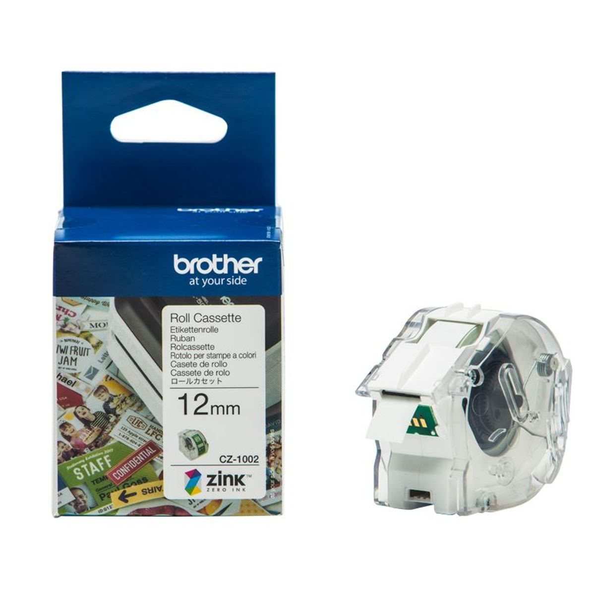 Brother CZ-1002 tape Endeløs bane i fuld farve 12 mm 5 meter