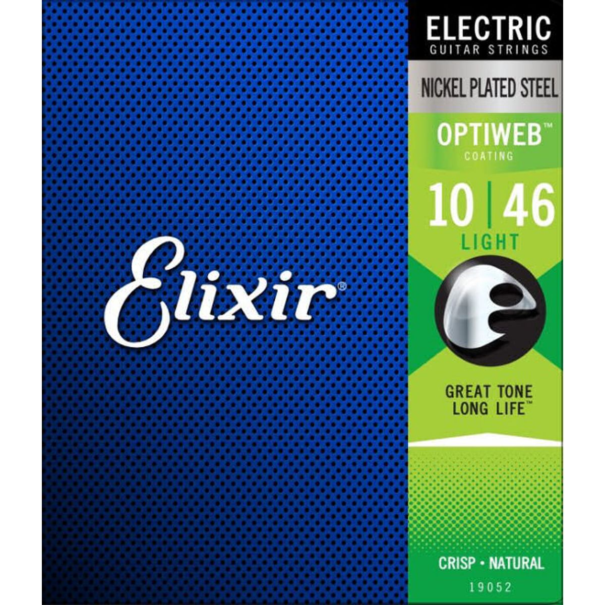 Elixir electric guitar strings nickel plated steel optiweb coating 10/46 light