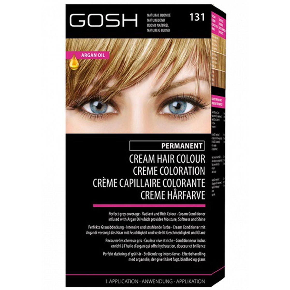 Gosh permanent creme hårfarve 131 natural blonde