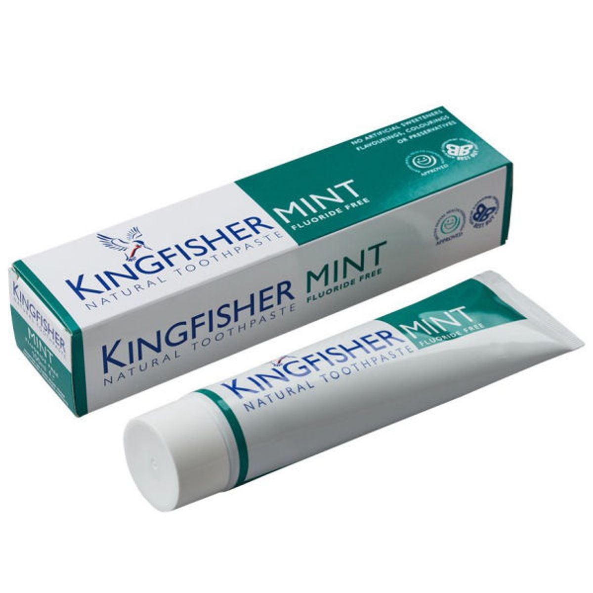 Kingfisher natural toothpaste mint fluoride free 100ml