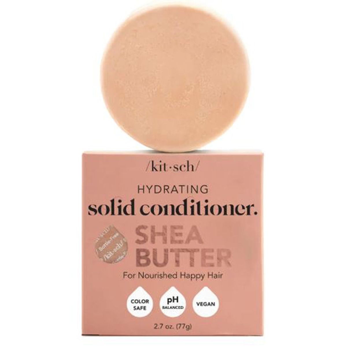 Kitsch hydrating solid conditioner shea butter for nourished happy hair 77g