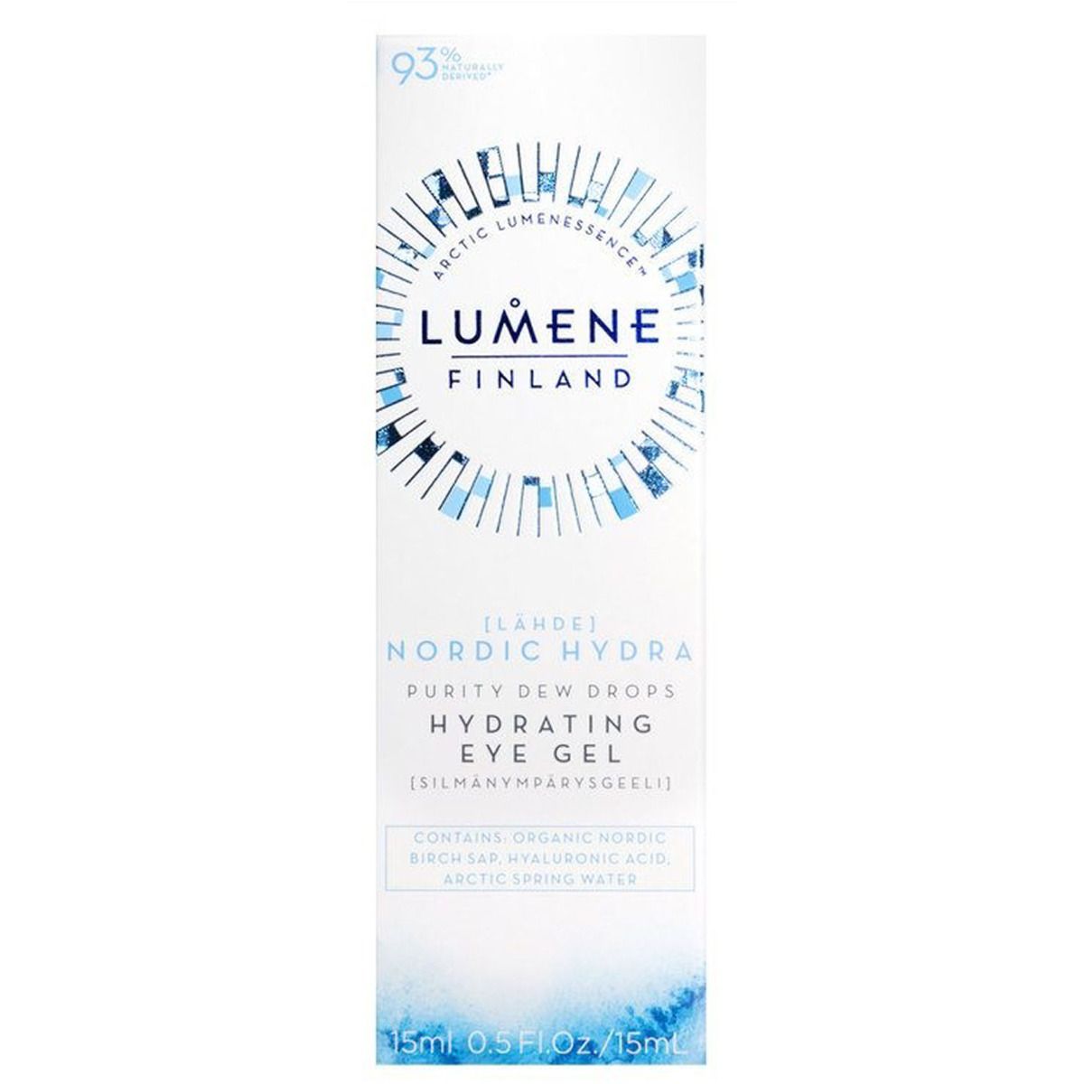 Lumene finland nordic hydra purity dew drops hydrating eye gel 15ml