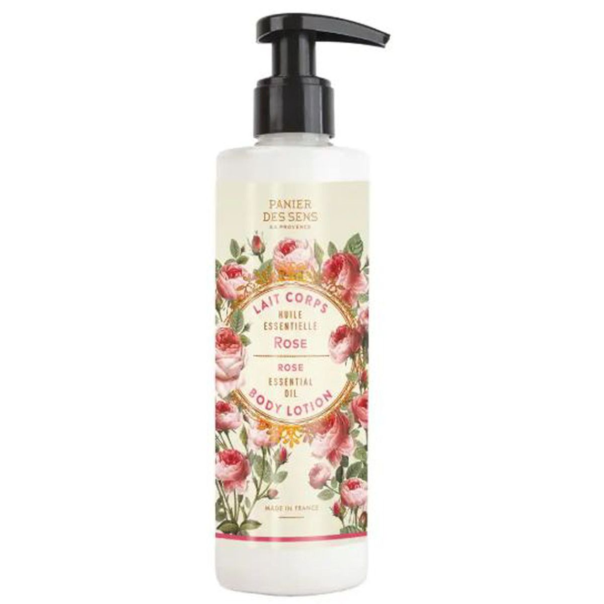 Panier des sens en provence body lotion rose essential oil 250ml