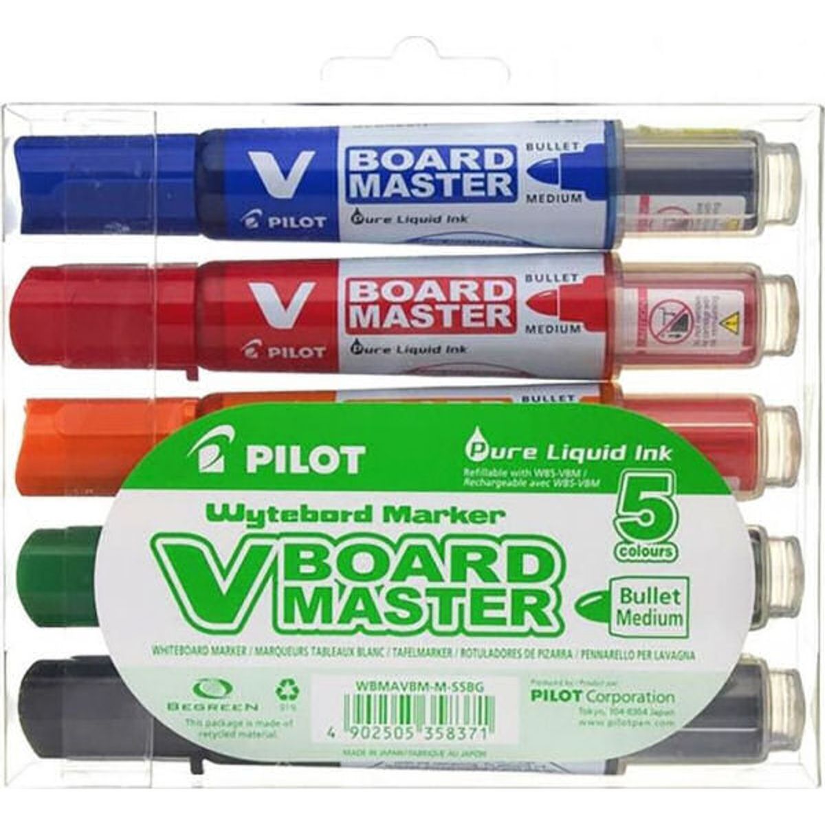 Pilot wytebord marker V board master medium 5 colours