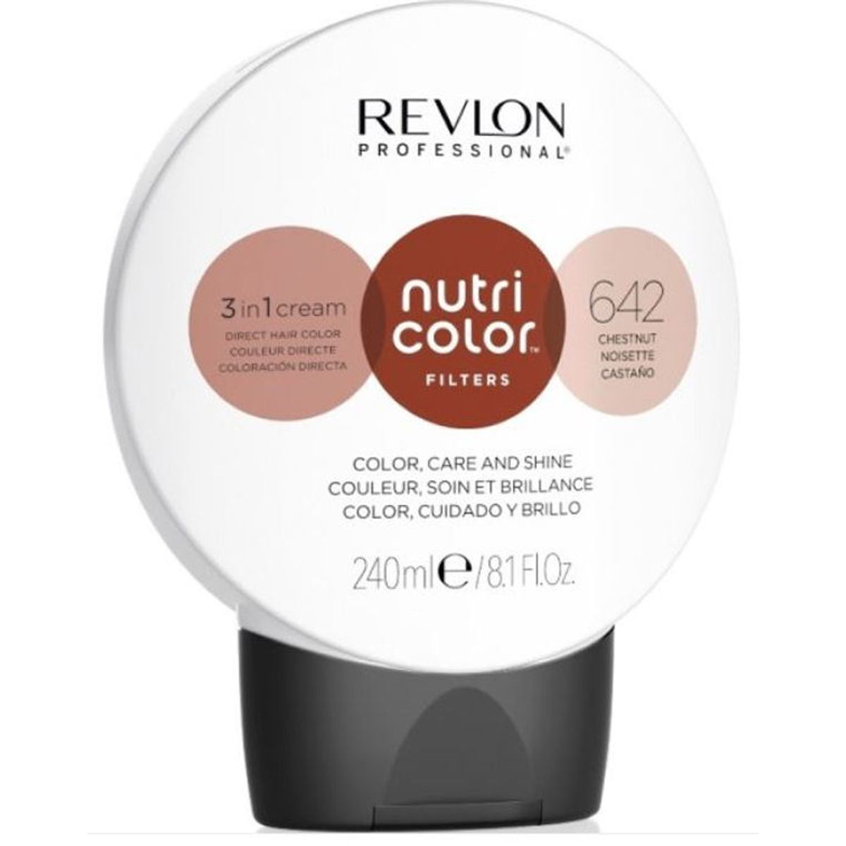 Revlon professional nutri color filters 3 in 1 cream direct hair color 642 chestnut 240ml