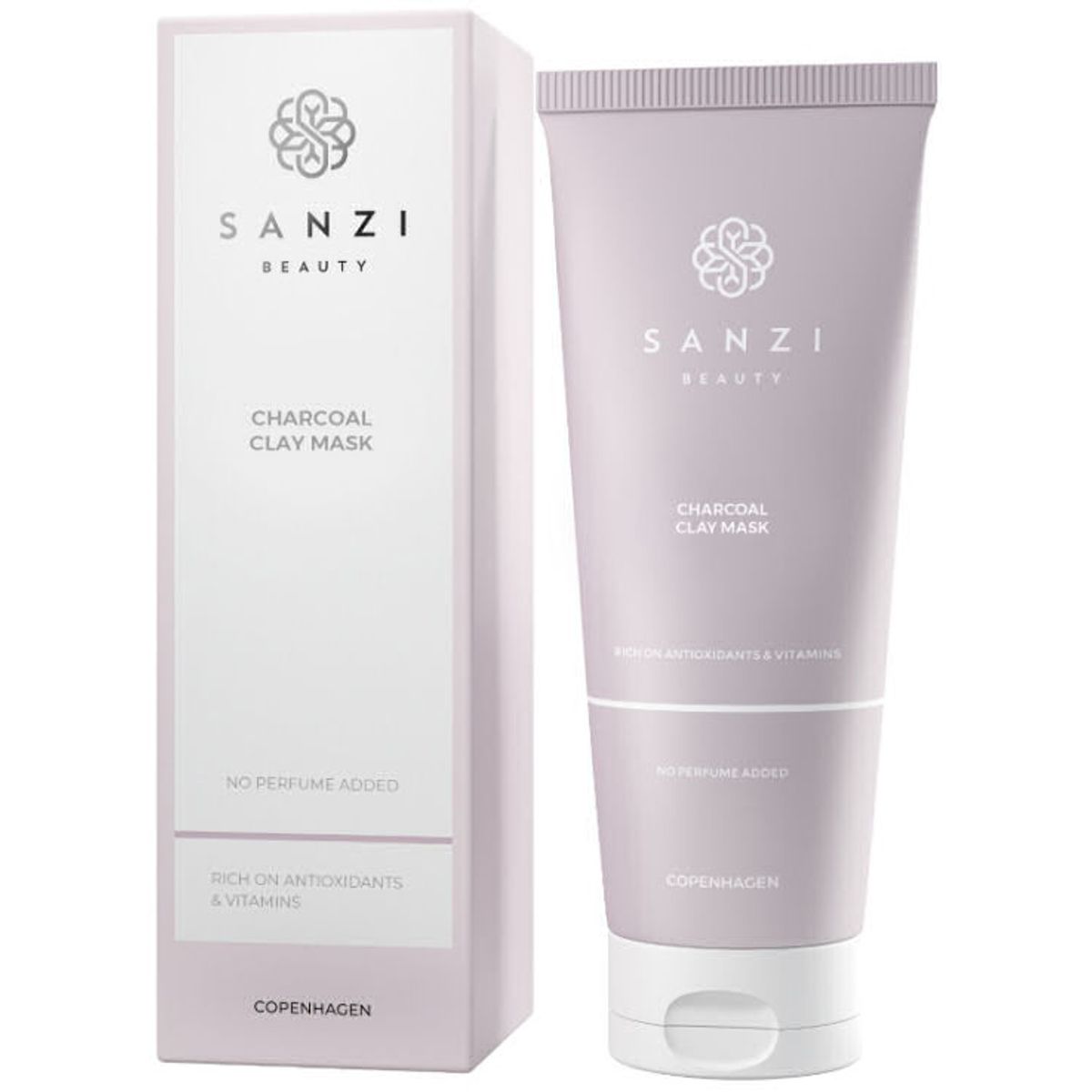 Sanzi beauty charcoal clay mask 100ml