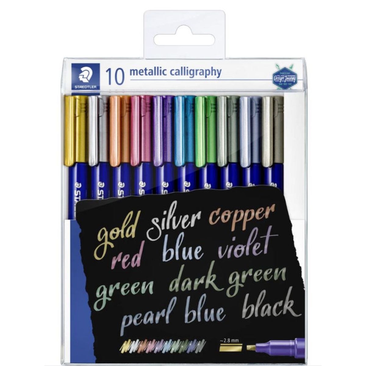 Staedtler metallic calligraphy 2,8mm 10 stk.