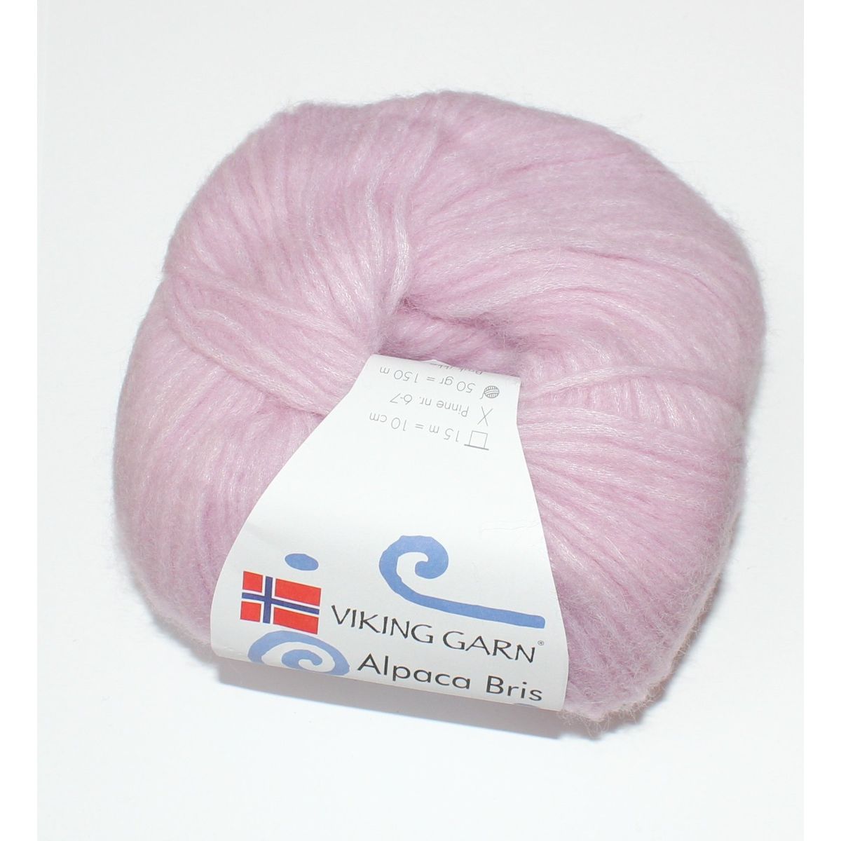 Viking Garn Alpaca Bris - Lyslilla farve 367, 50 gram