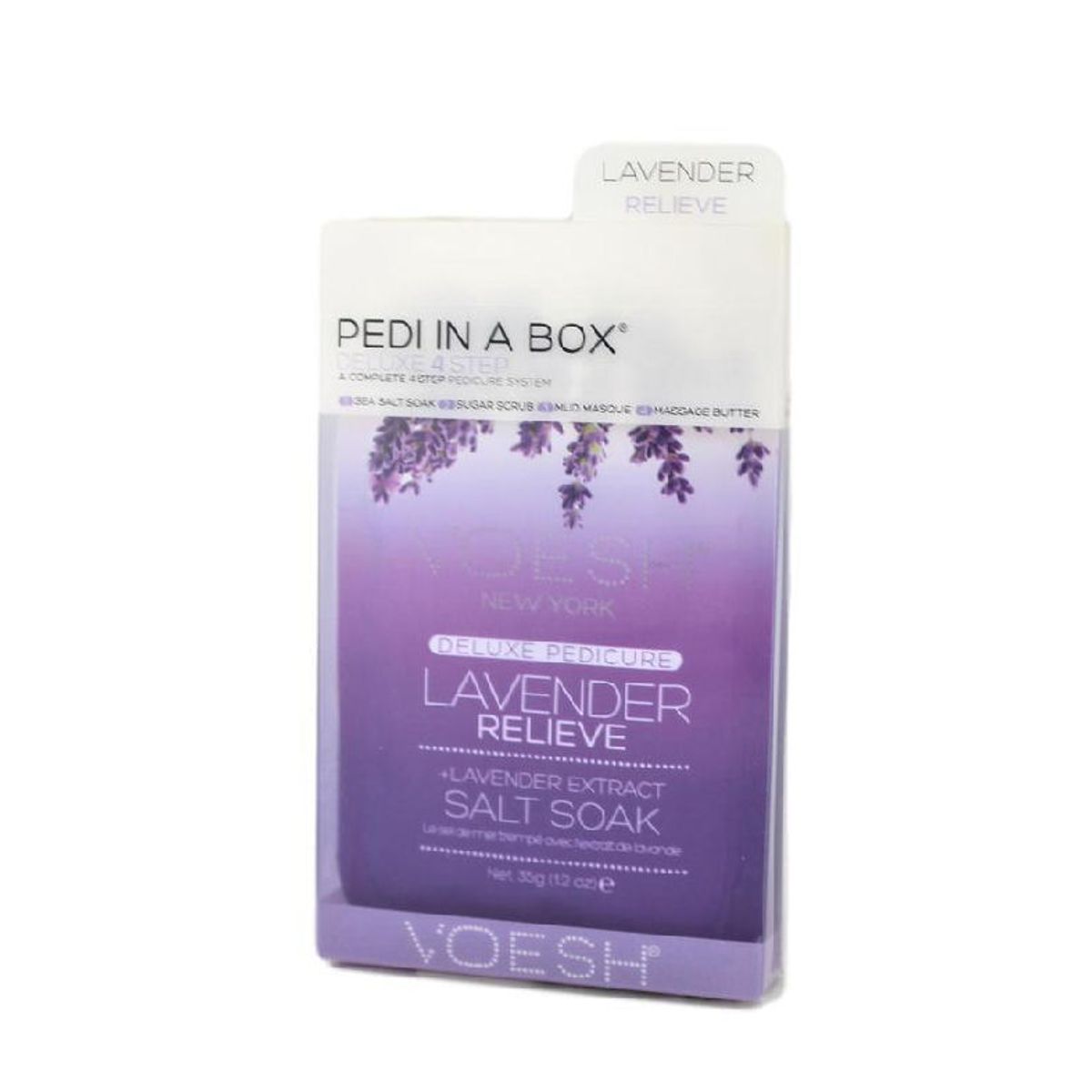 Voesh new york pedi in a box deluxe 4 step lavender relieve 35g