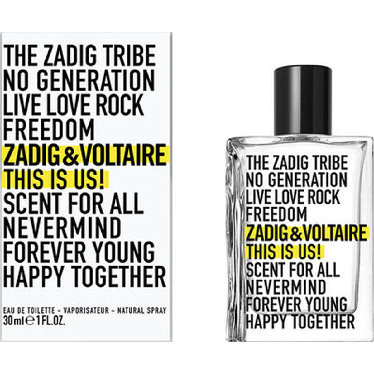 Zadig & voltaire eau de toilette this is us 30ml