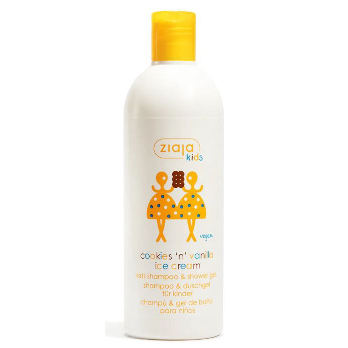 Ziaja kids cookies 'n' vanilla ice cream kids shampoo & shower gel 400ml