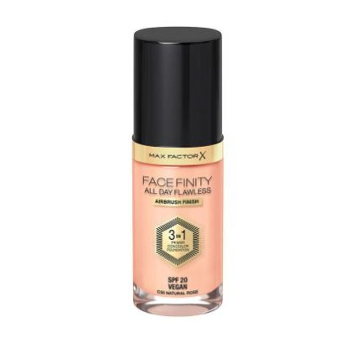 Max factor face finity all day flawless 3in1 primer concealer foundation SPF20 C50 natural rose 30ml