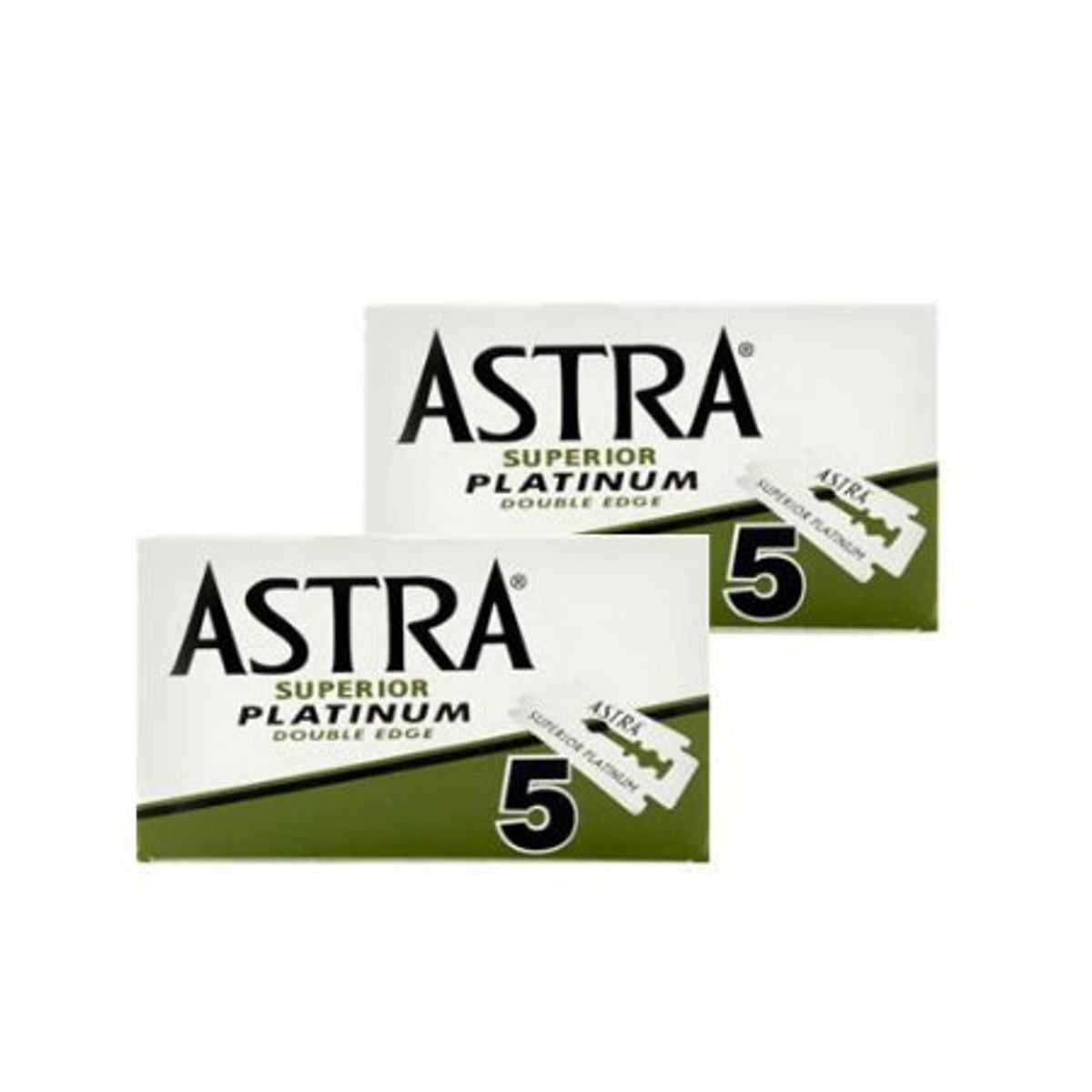 Astra Superior platinum barberblade 2 x 5 stk