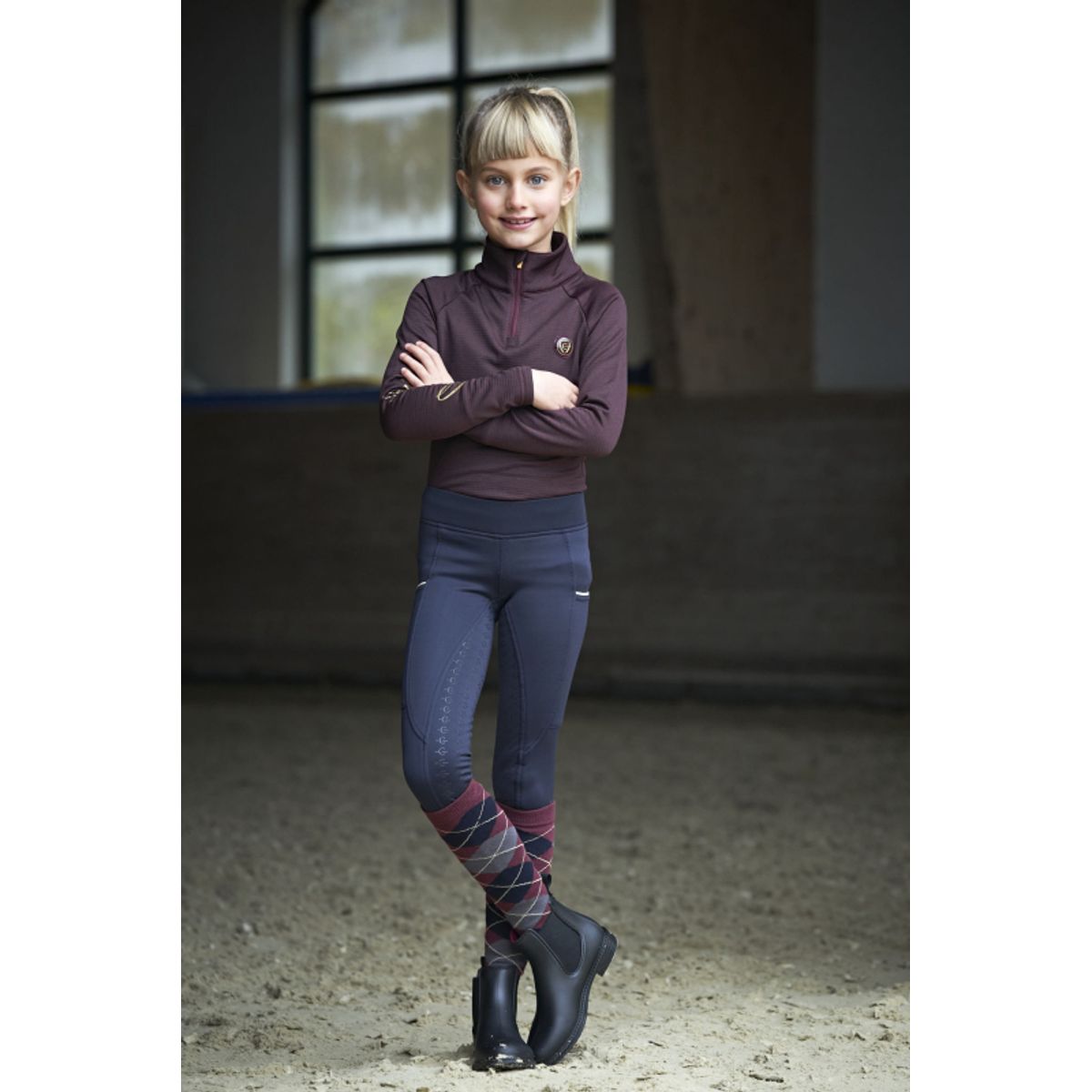 Covalliero Vinter Ridetights | Navy