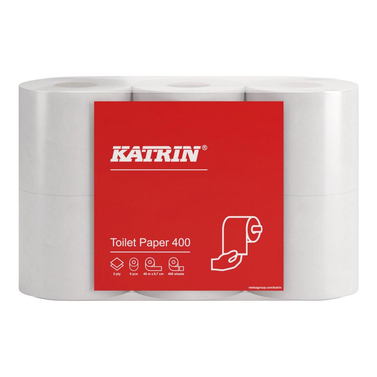 Katrin Classic toiletpapir, 2 lag, 48 m, 42 ruller