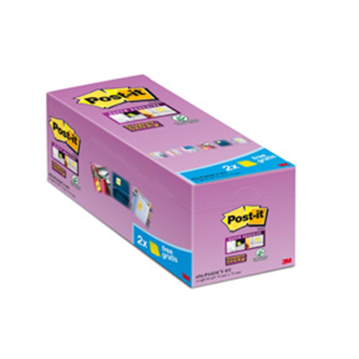 Post-it SS-Notes 76x76 V-pack gul (16)