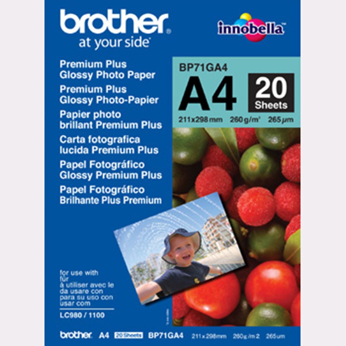 A4 Glossy Inkjet paper 260g (20)