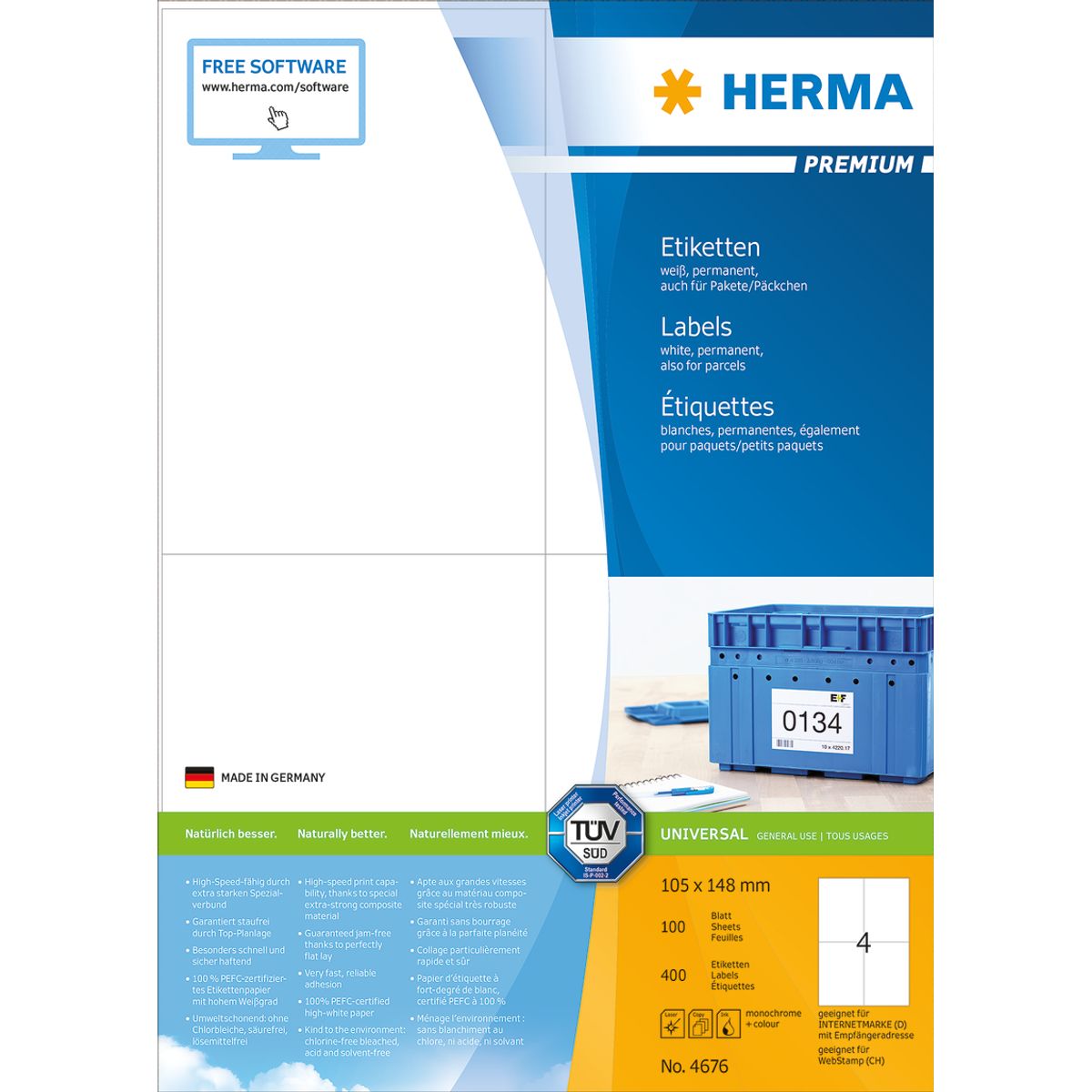 Herma etiket Premium 105x148 (400)