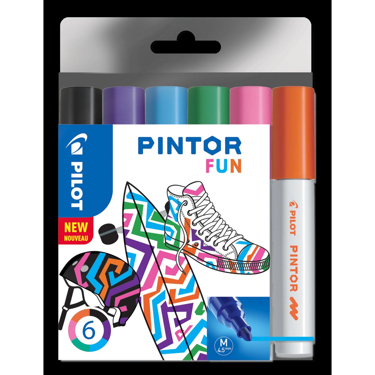 Udgår: Marker Pintor Medium Fun Mix 1,4 ass (6)