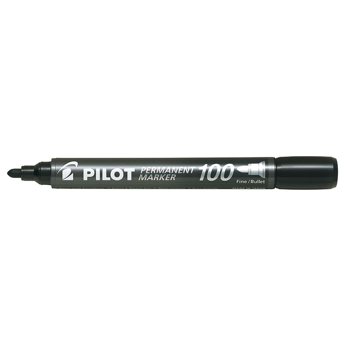 Marker Permanent 100 rund sort