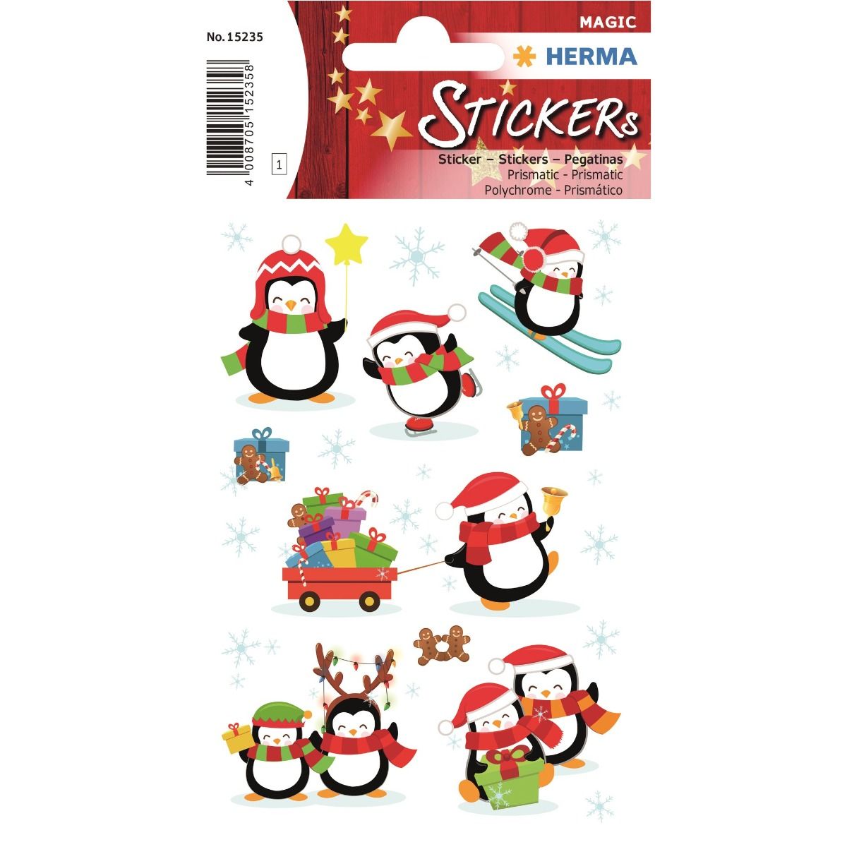 Herma stickers Magic vinter pingviner (1)