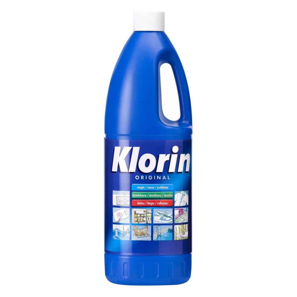 Klorin, m. aktivt klor, u. parfume, 1,5 L