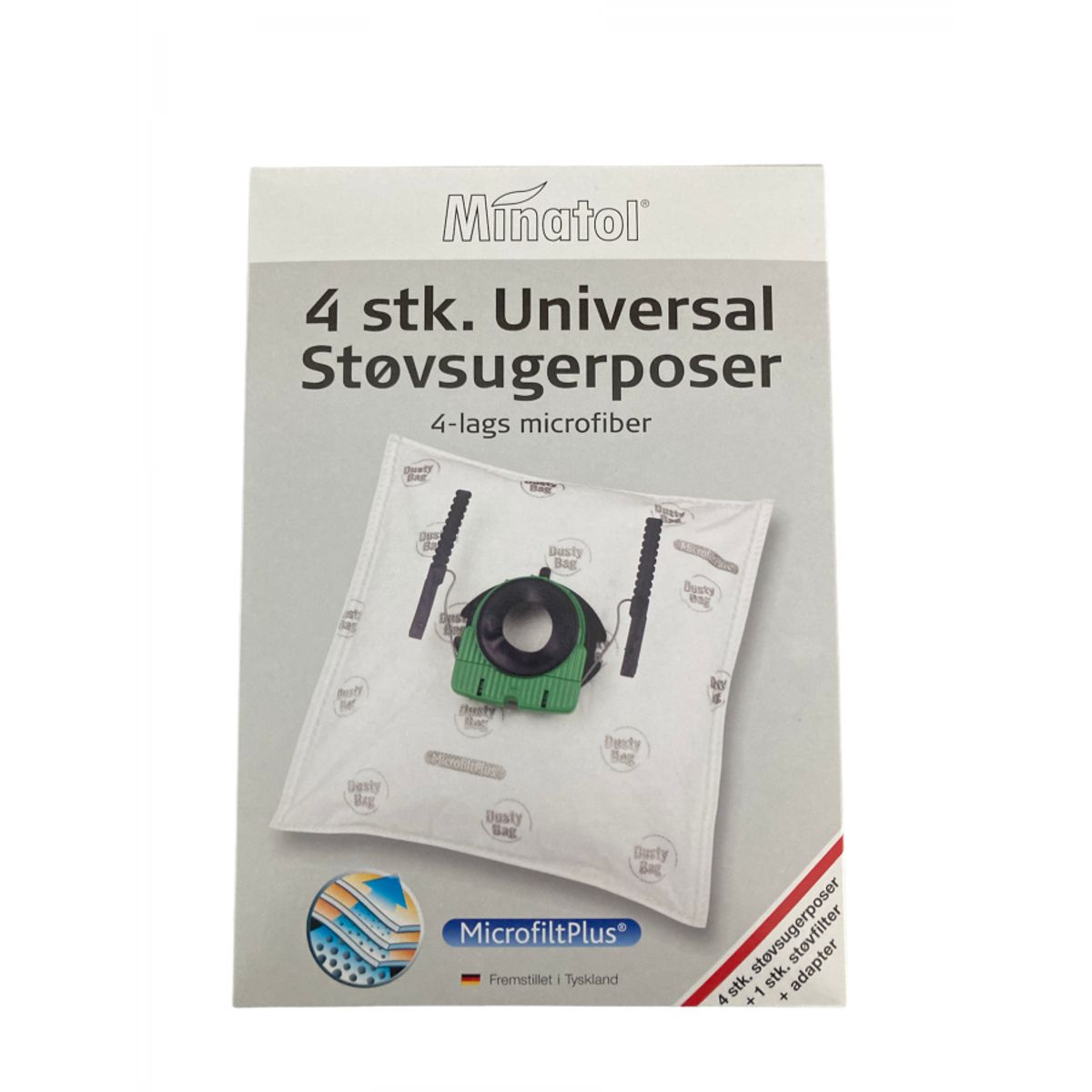 Minatol universal støvsugerpose, 4 stk.