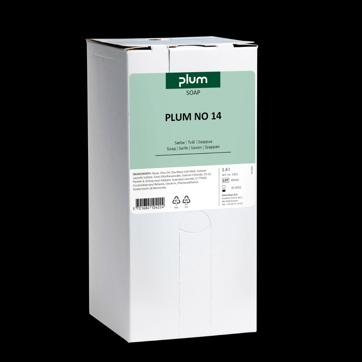 Plum, Cremesæbe No. 14 1,4 L., til MultiPlum dispenser