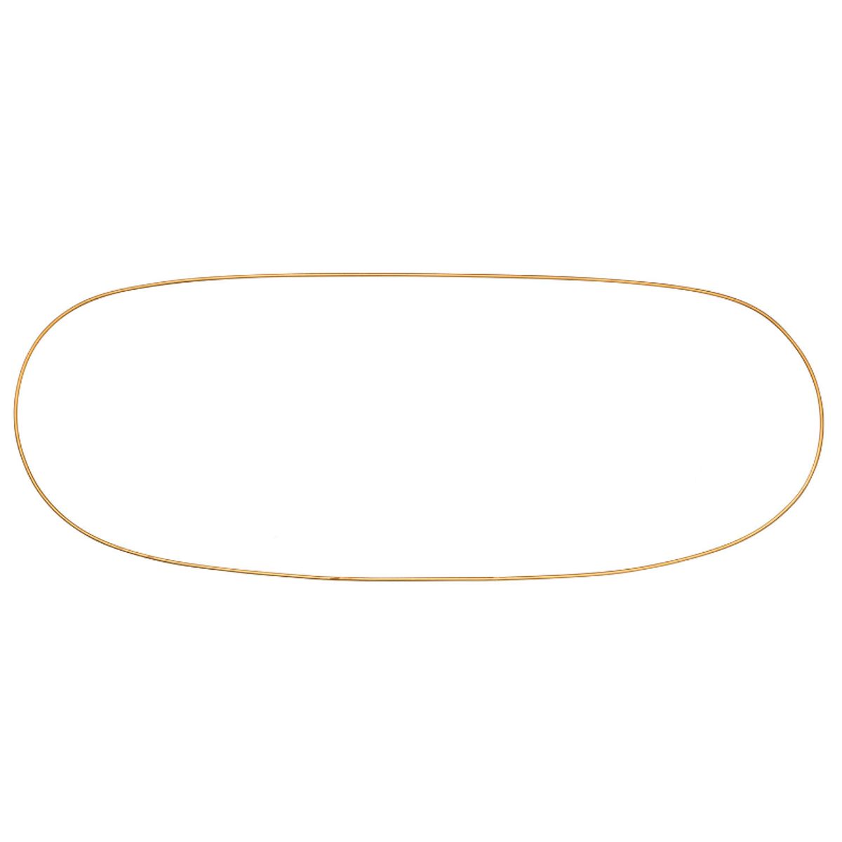 Bungalow Oval ring til dekoration - Guld - 100cm