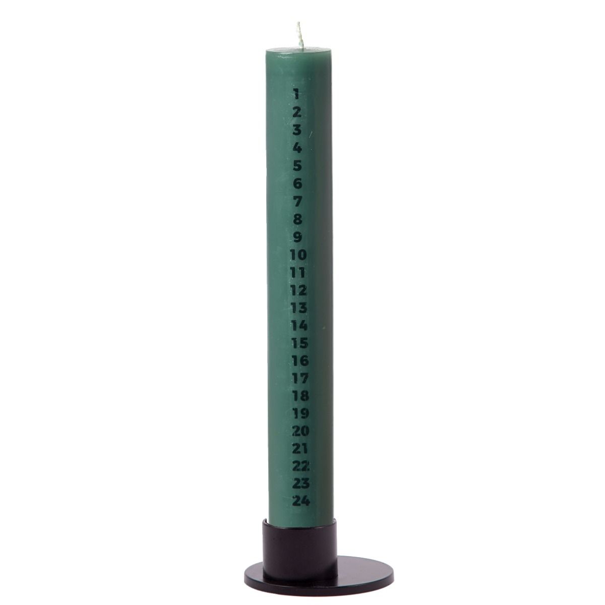 Lübech Living Kalenderlys m. stage - Pine Green - H 30 cm