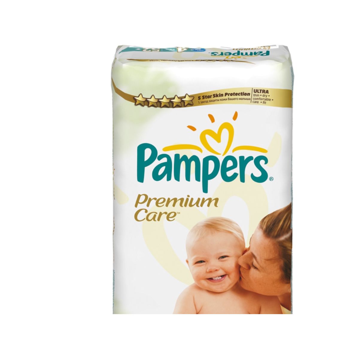 Pampers Premium Care, 7 Kg, 18 Kg, Hvid, 9 Måned(Er), 12 Måned(Er), 52 Stk