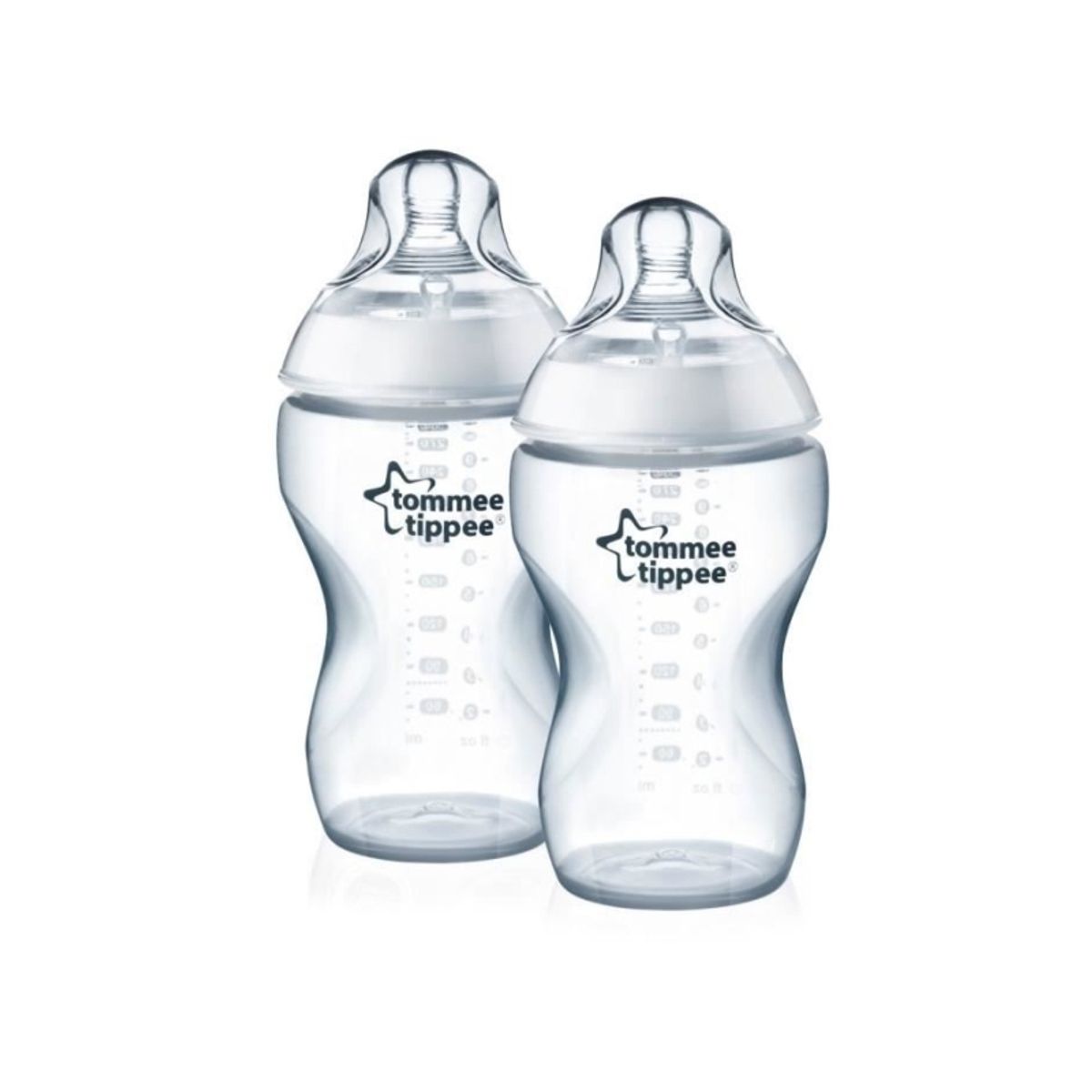 Tommee Tippee Biberons Easi-Vent, Transparent, Hvid