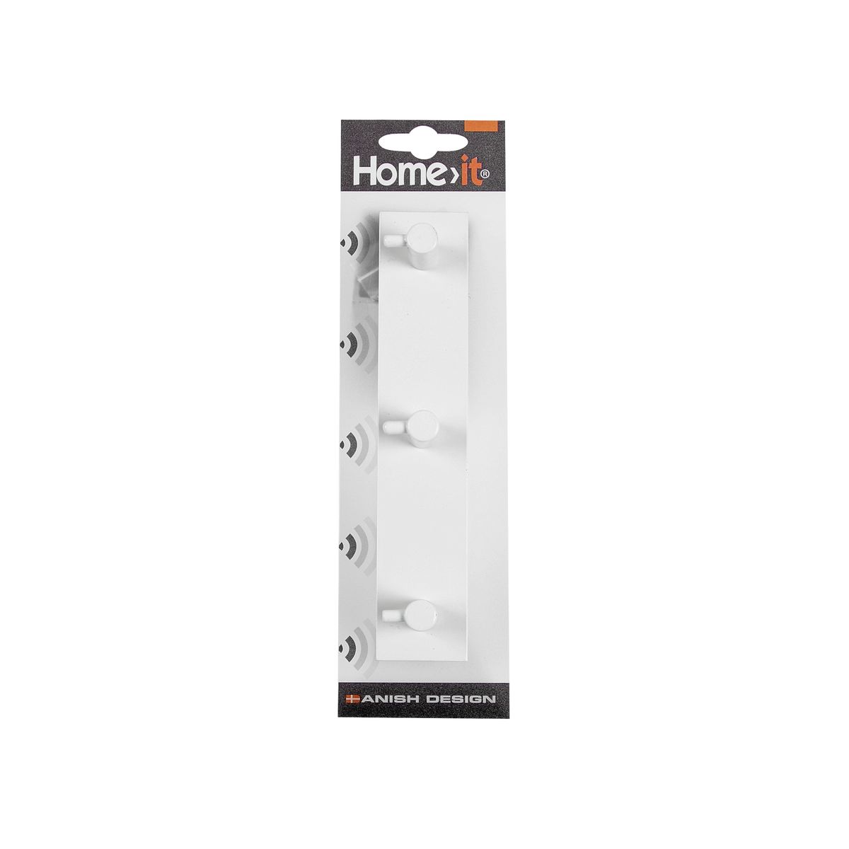 Home>It® Knagerække Med 3 Knage 20 × 4 X 4 Cm Hvid