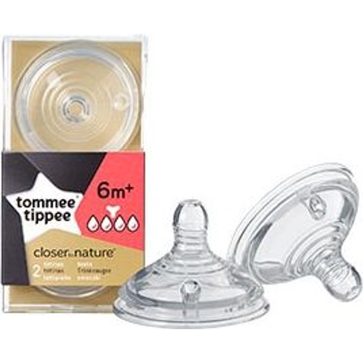 Tommee Tippee Grød-Sut I Silikone 6M+ 2 Stk (Tt0092)